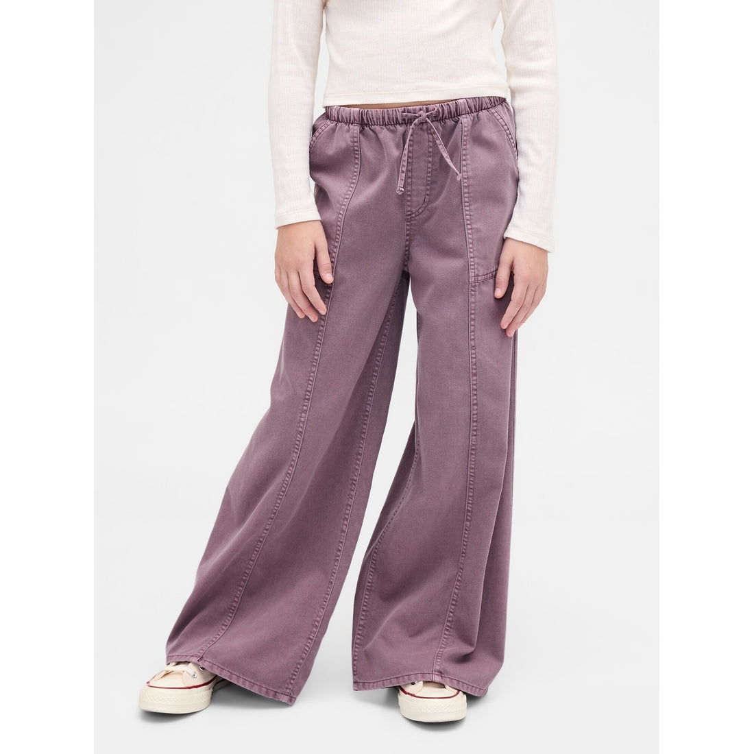 Girls' Twill Baggy Pants