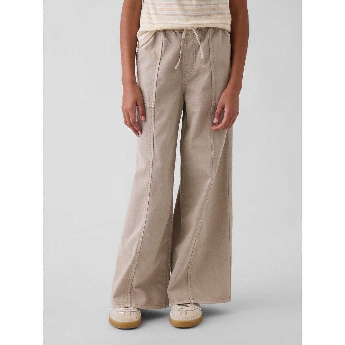 Girls' Twill Baggy Pants