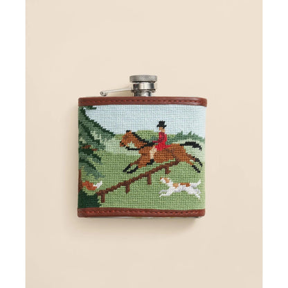 Smathers & Branson Stainless Steel Needlepoint Flask
