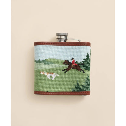 Smathers & Branson Stainless Steel Needlepoint Flask
