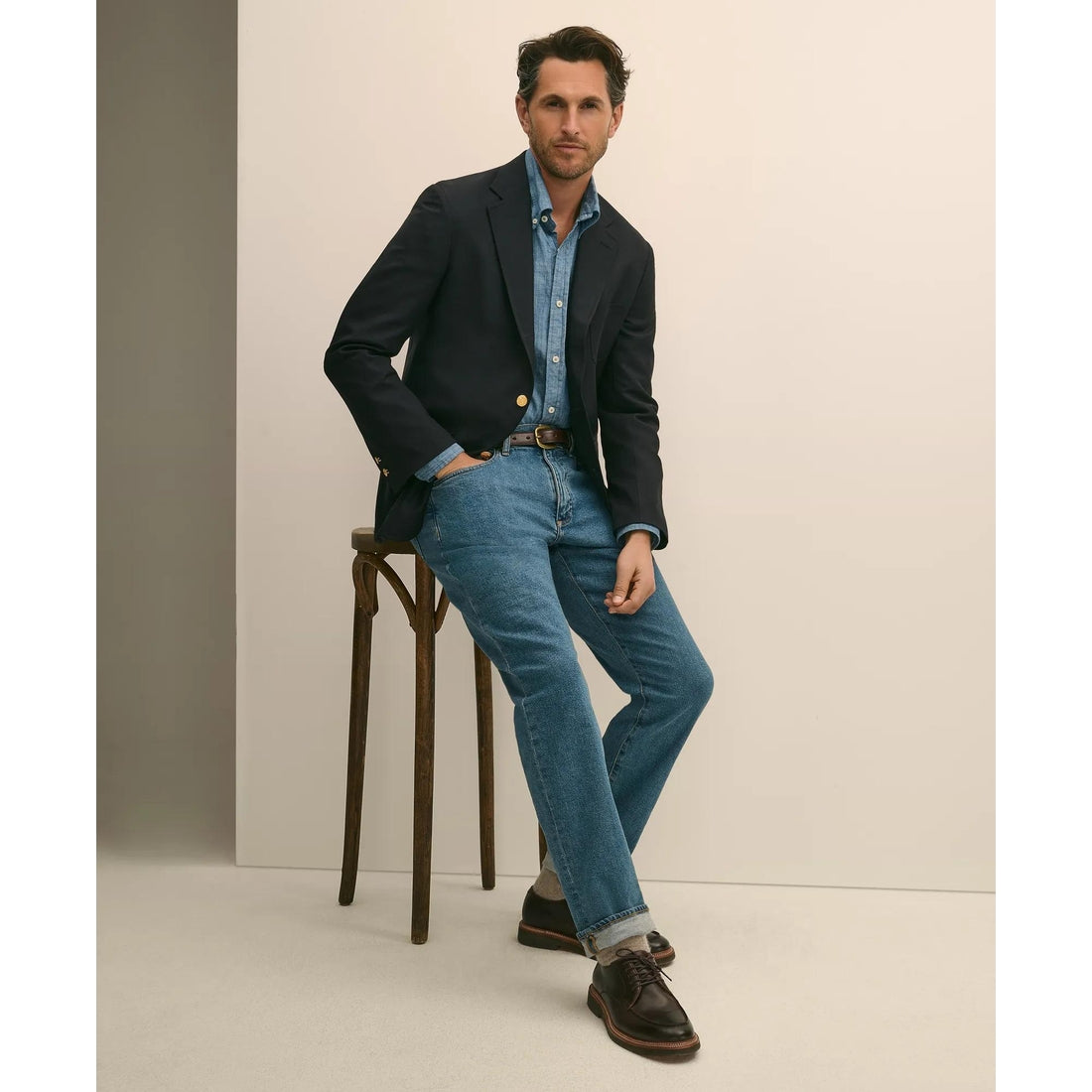 Straight Fit Denim Jeans