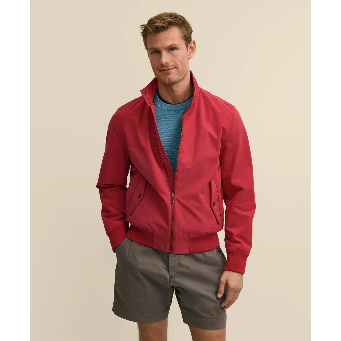 Bomber Jacket in Cotton Blend