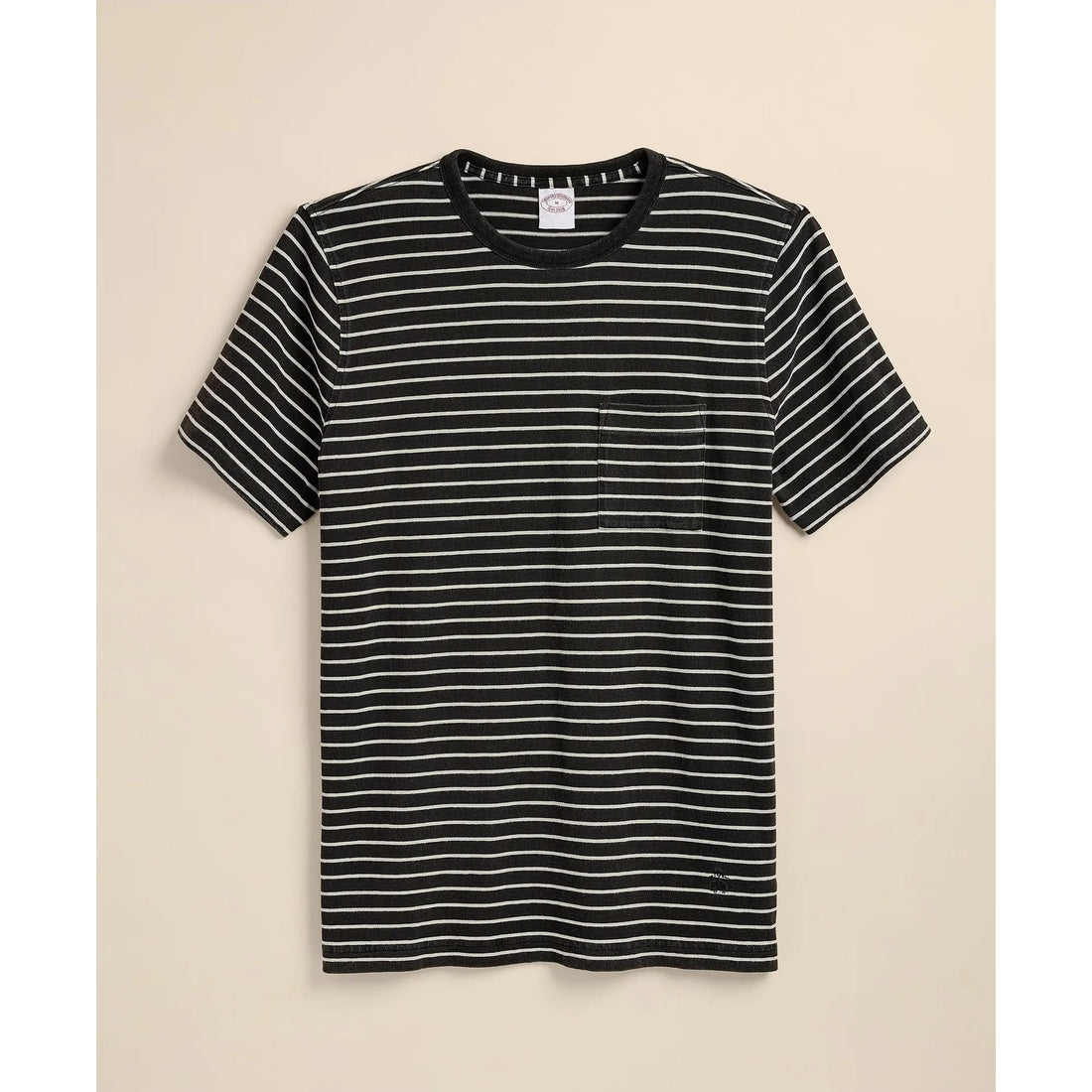 Cotton Indigo-Dyed Mariner Stripe T-Shirt
