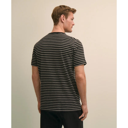 Cotton Indigo-Dyed Mariner Stripe T-Shirt