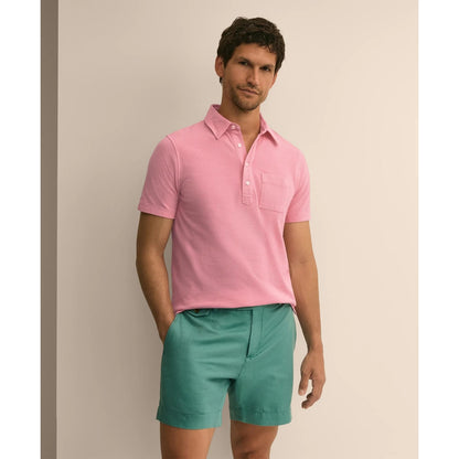 The Vintage Short-Sleeve Garment Dyed Polo Shirt