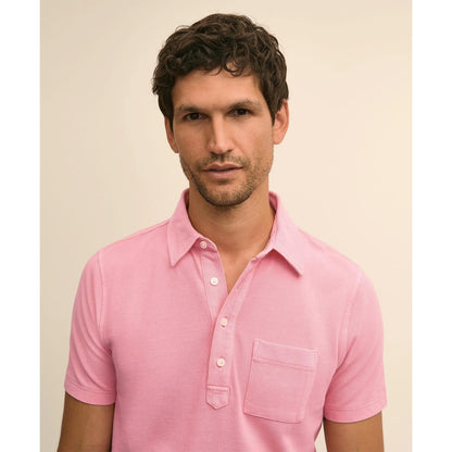 The Vintage Short-Sleeve Garment Dyed Polo Shirt