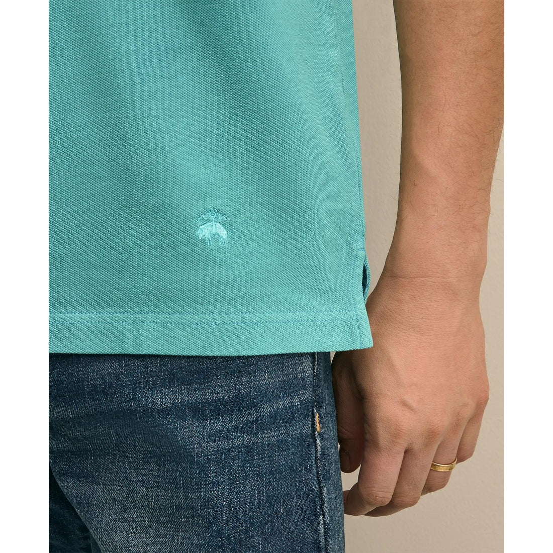 The Vintage Short-Sleeve Garment Dyed Polo Shirt