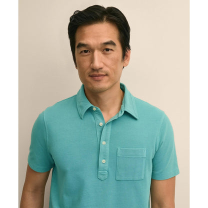 The Vintage Short-Sleeve Garment Dyed Polo Shirt