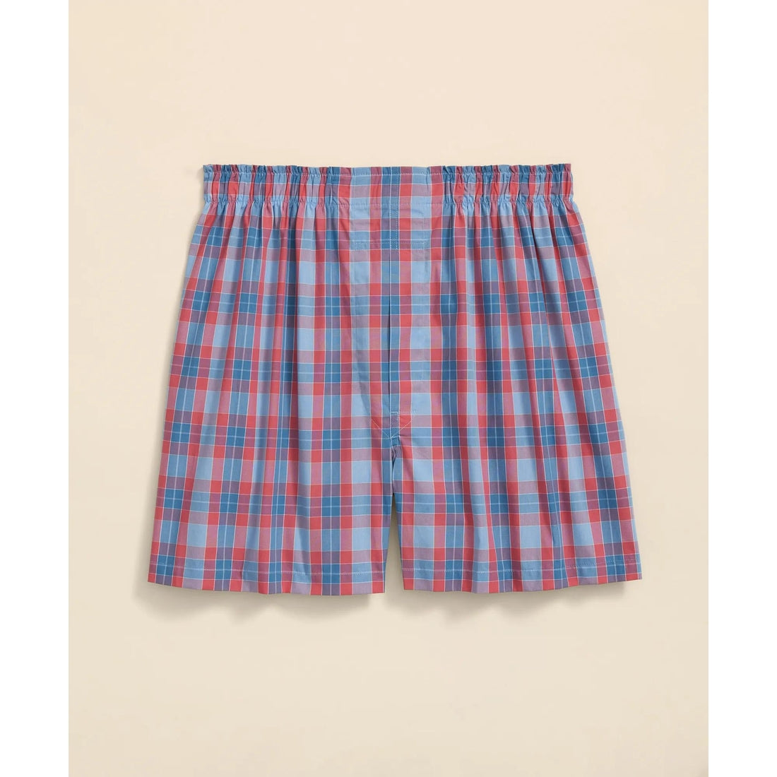 Cotton Broadcloth Check Boxers