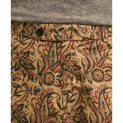 7" Cotton Paisley Print Shorts
