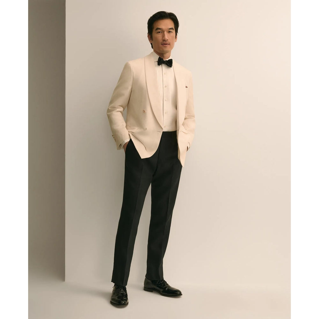 Classic Fit Wool-Linen 1818 Double-Breasted Dinner Jacket