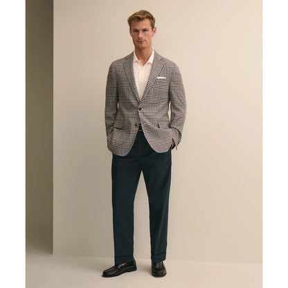 Classic Fit Linen-Silk-Cotton Check 1818 Sport Coat