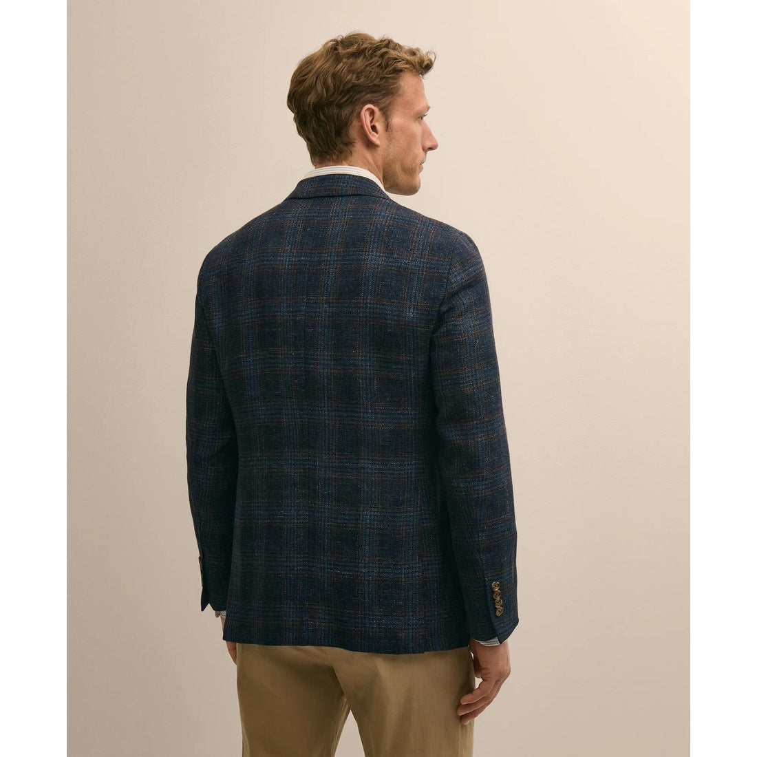 The Cloud Jacket in Wool-Linen Check