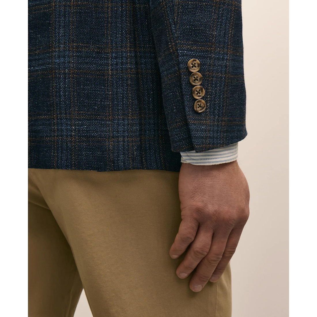 The Cloud Jacket in Wool-Linen Check