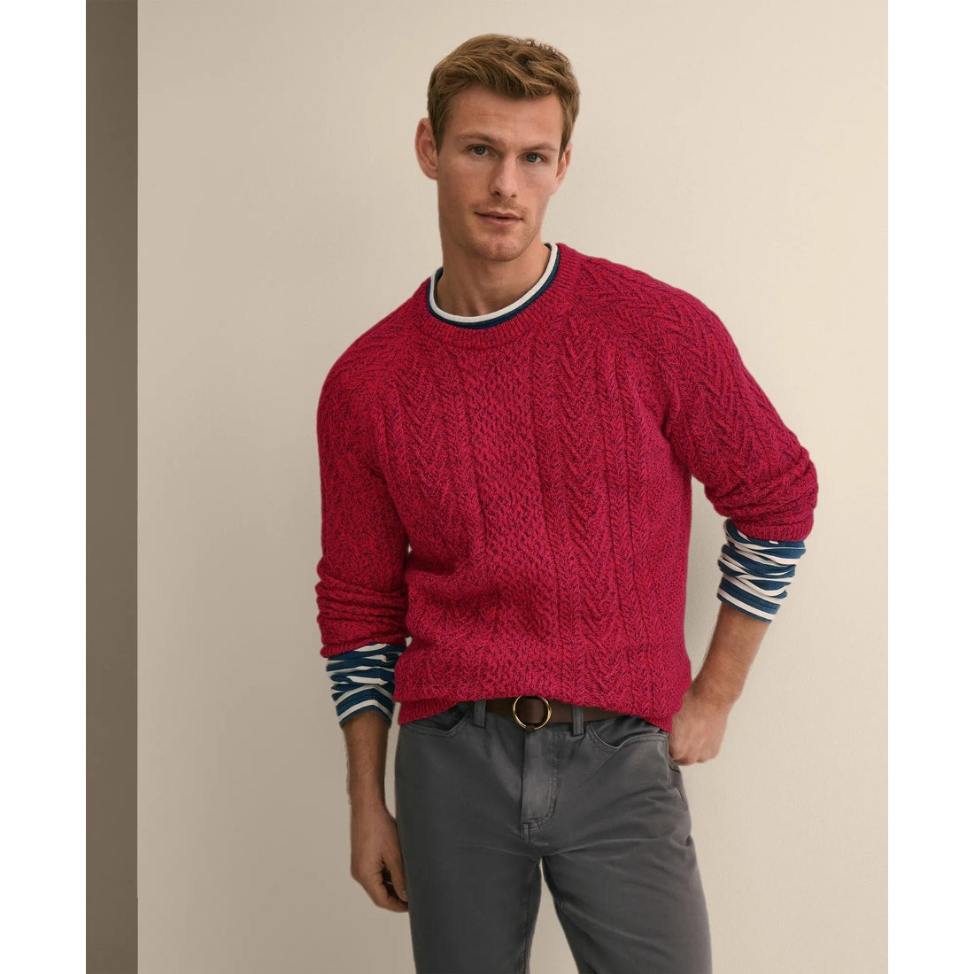 Supima Cotton Moulin� Fisherman Sweater