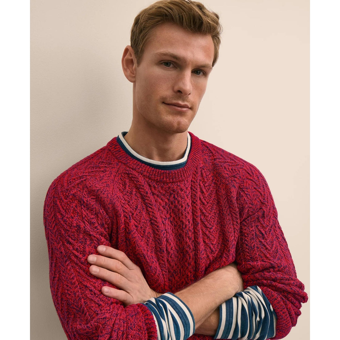 Supima Cotton Moulin� Fisherman Sweater