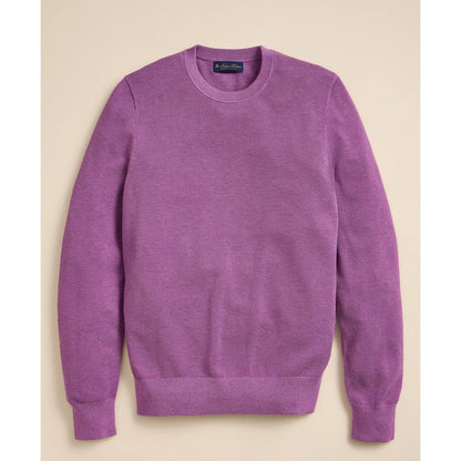 Supima Cotton Pique Crewneck Sweater