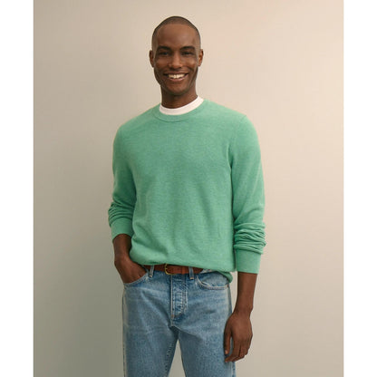 Supima Cotton Pique Crewneck Sweater