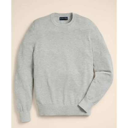 Supima Cotton Pique Crewneck Sweater