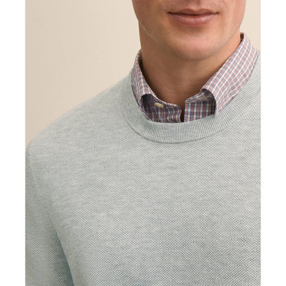 Supima Cotton Pique Crewneck Sweater