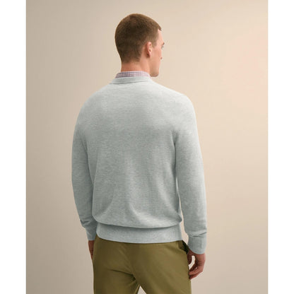 Supima Cotton Pique Crewneck Sweater