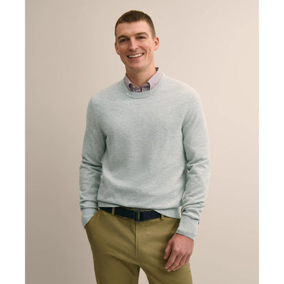 Supima Cotton Pique Crewneck Sweater
