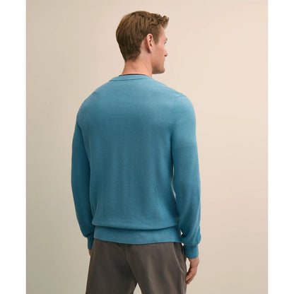 Supima Cotton Pique Crewneck Sweater