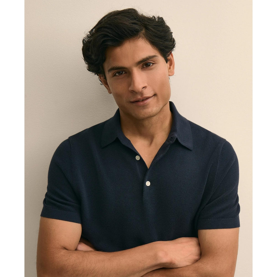 Supima Cotton Pique Polo Sweater