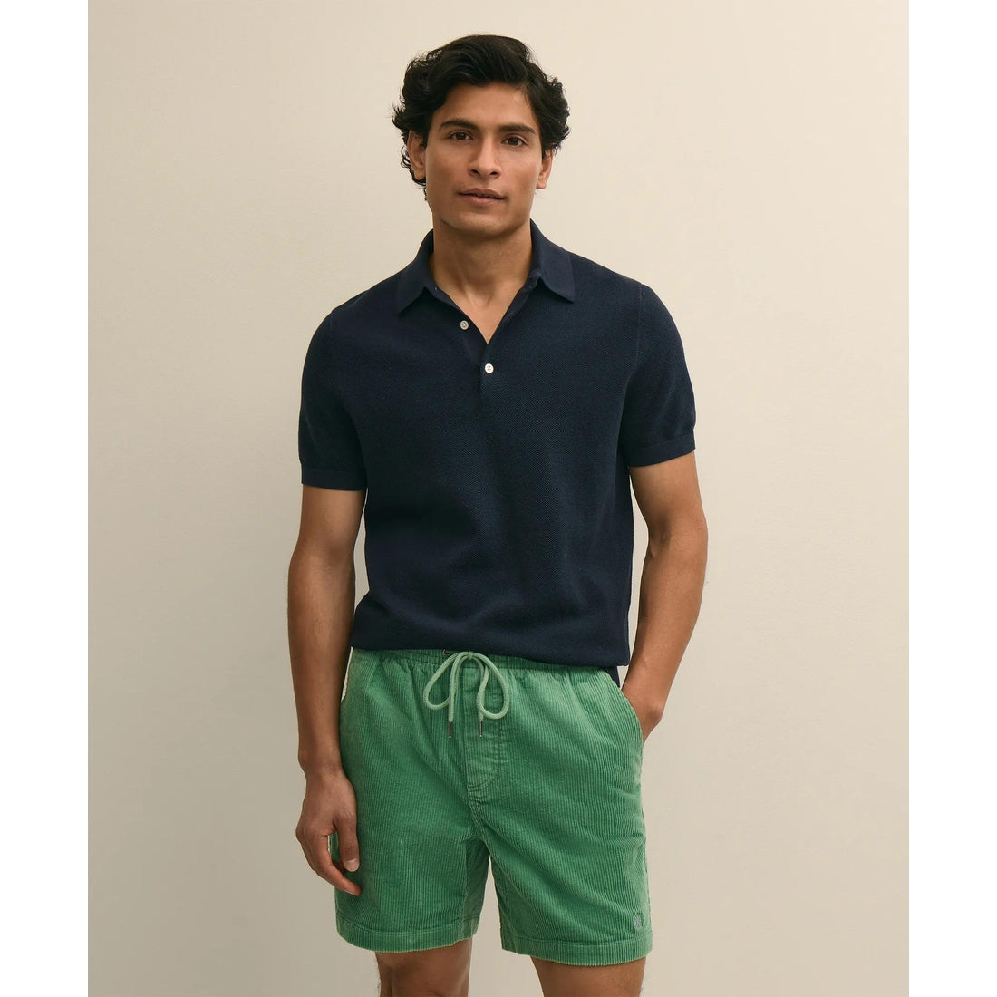 Supima Cotton Pique Polo Sweater