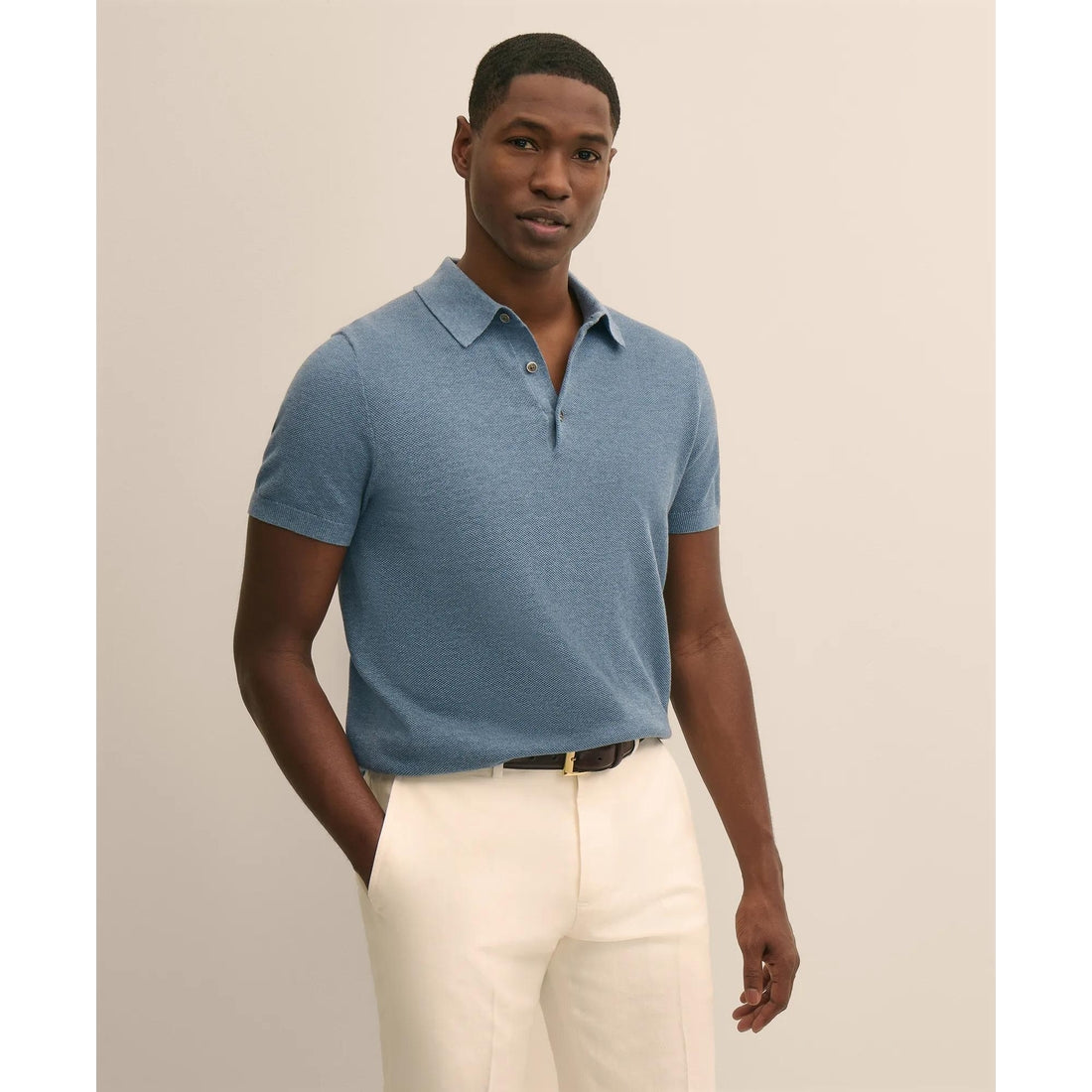 Supima Cotton Pique Polo Sweater