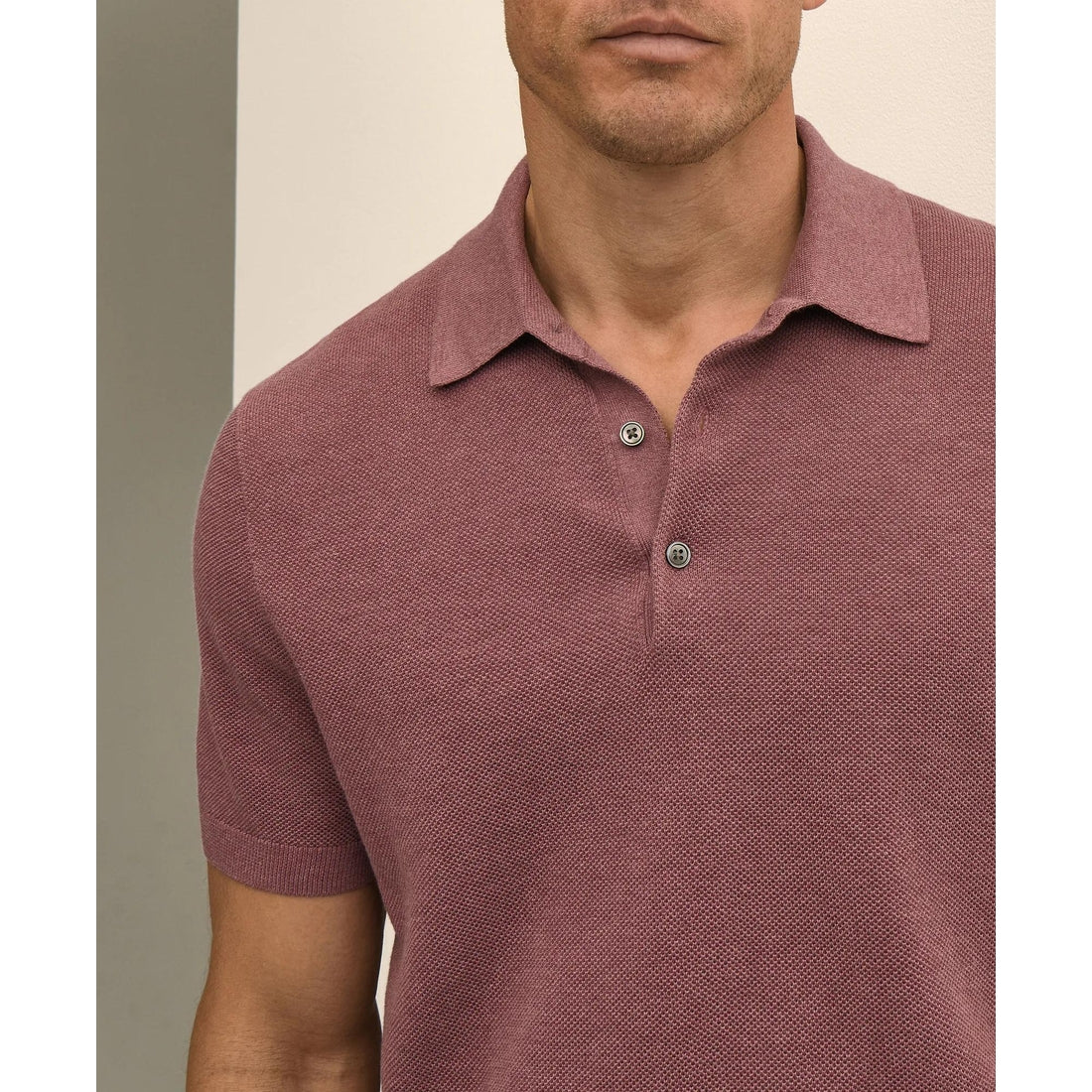 Supima Cotton Pique Polo Sweater