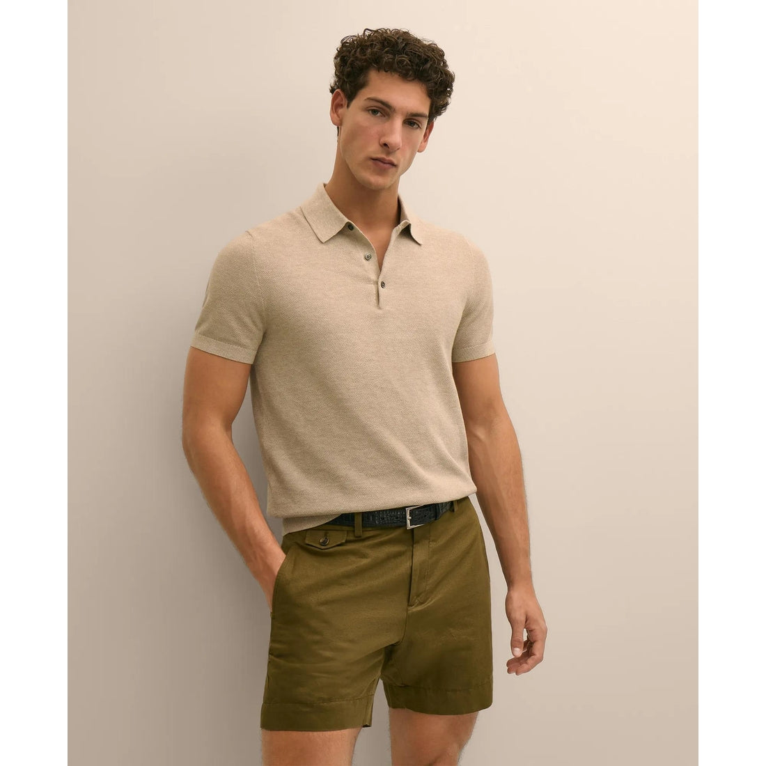 Supima Cotton Pique Polo Sweater