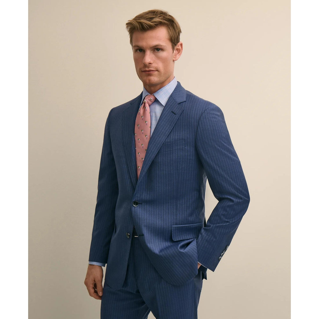 Classic Fit Wool Stripe 1818 Suit