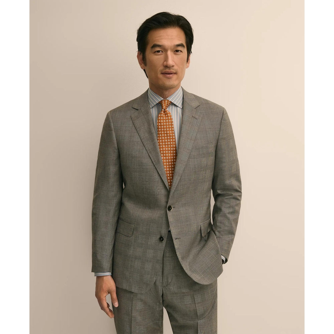 Classic Fit Wool Check 1818 Suit