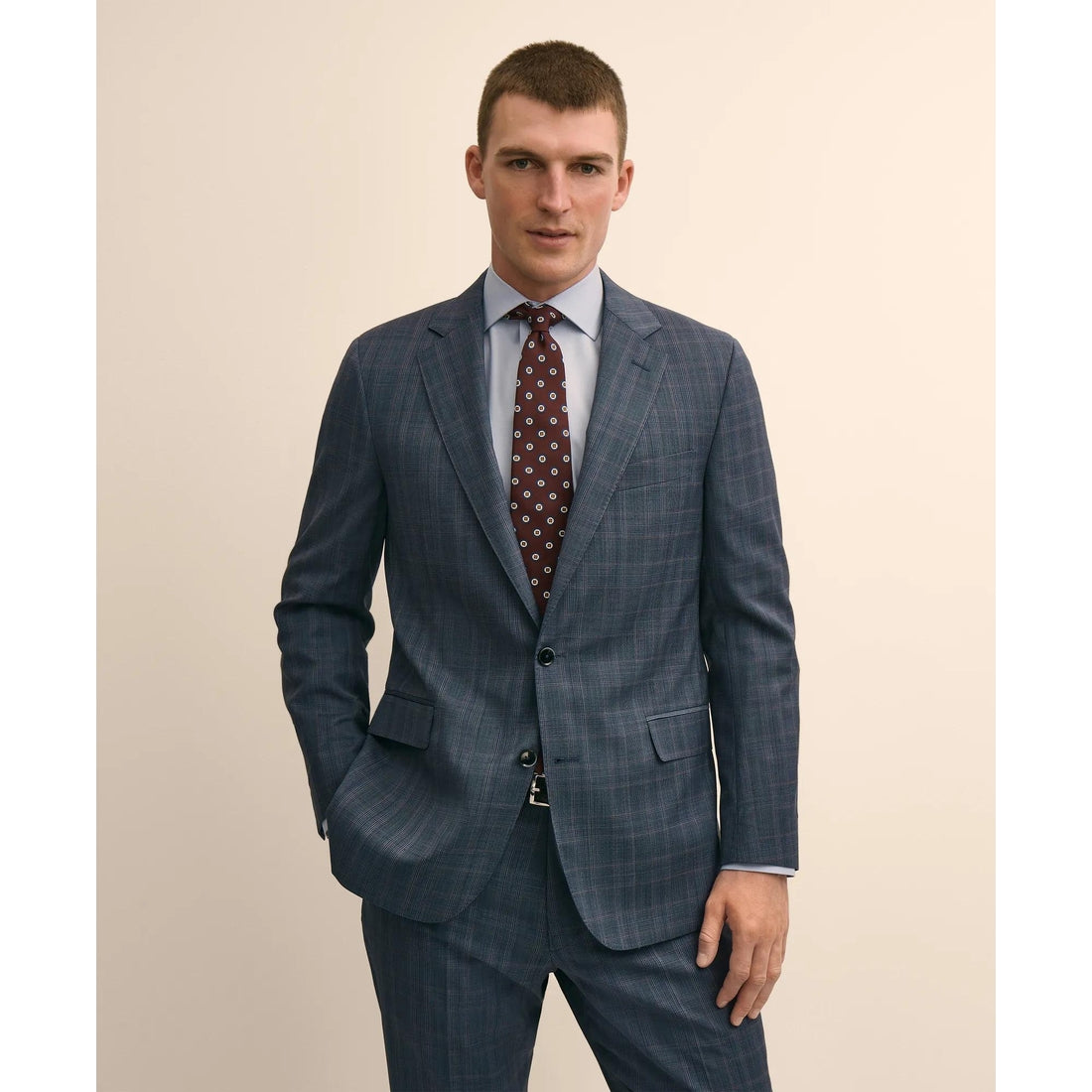 Classic Fit Wool Check 1818 Suit