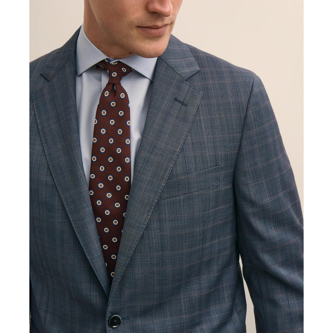Classic Fit Wool Check 1818 Suit