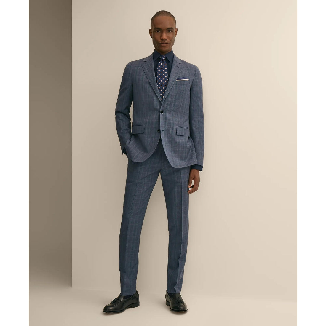 Slim Fit Wool Check 1818 Suit