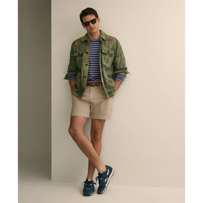 Cotton Patchwork Madras Shirt Jacket