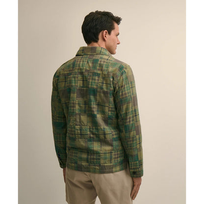 Cotton Patchwork Madras Shirt Jacket