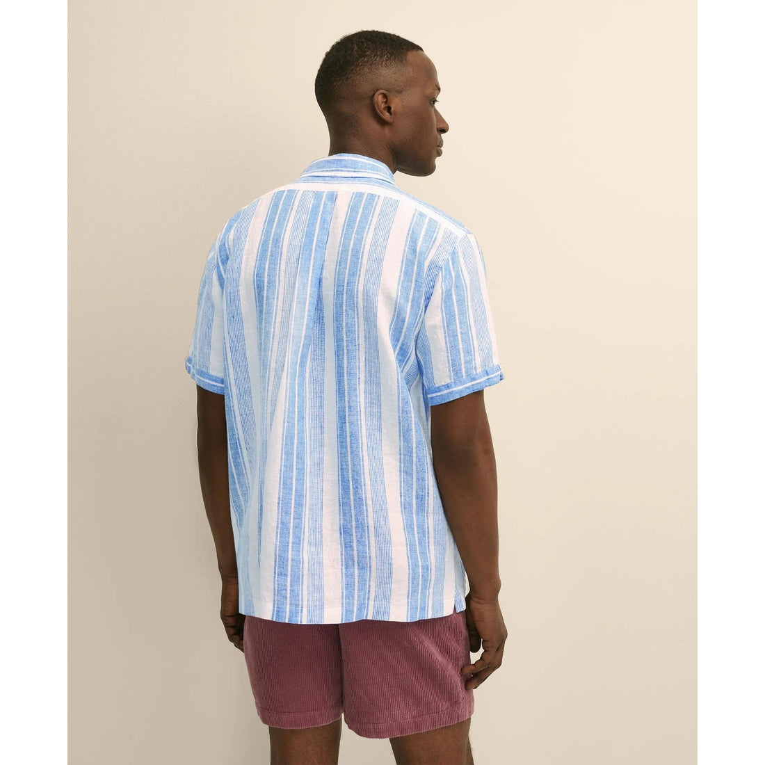 Irish Linen Short-Sleeve Camp Collar Sport Shirt