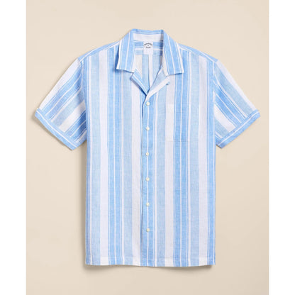 Irish Linen Short-Sleeve Camp Collar Sport Shirt