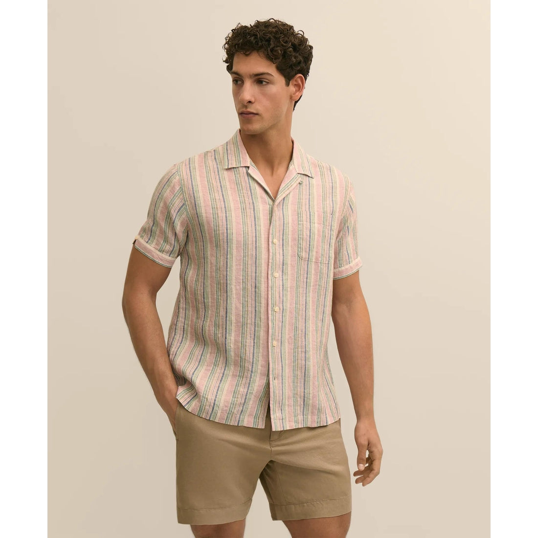 Irish Linen Short-Sleeve Sport Shirt