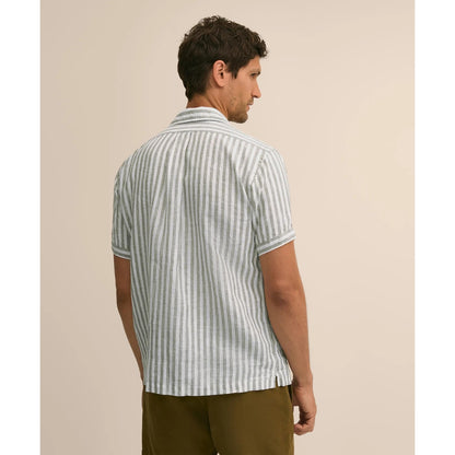 Irish Linen Short-Sleeve Camp Collar Sport Shirt