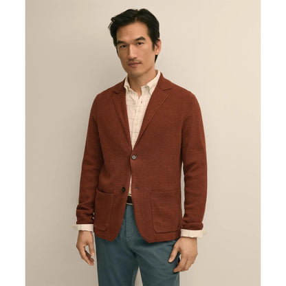 Sweater Blazer In Linen-Cotton Blend