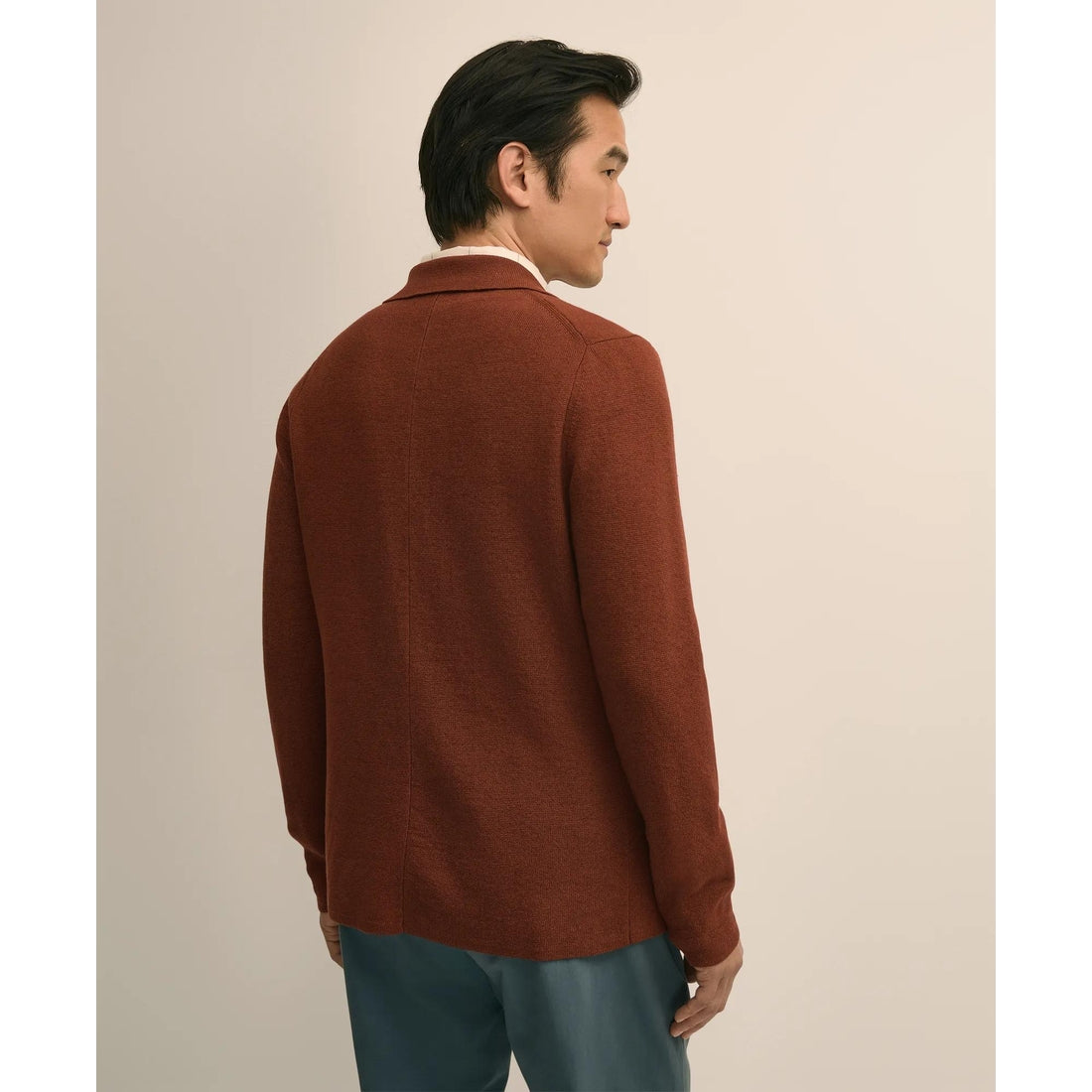 Sweater Blazer In Linen-Cotton Blend