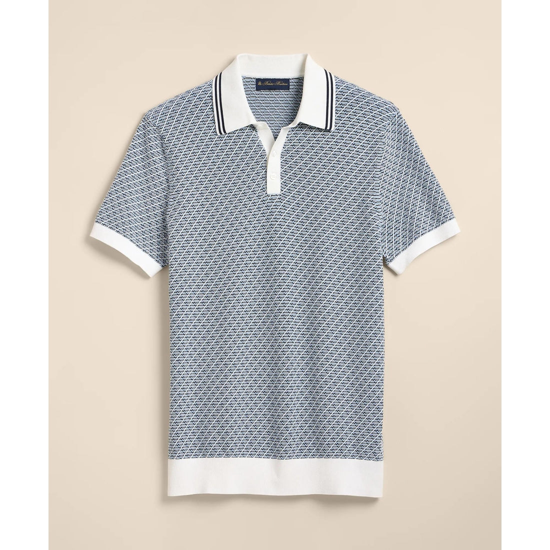 Supima Cotton Diamond Polo Sweater