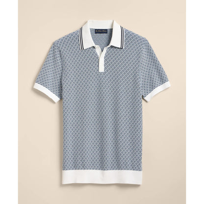 Supima Cotton Diamond Polo Sweater