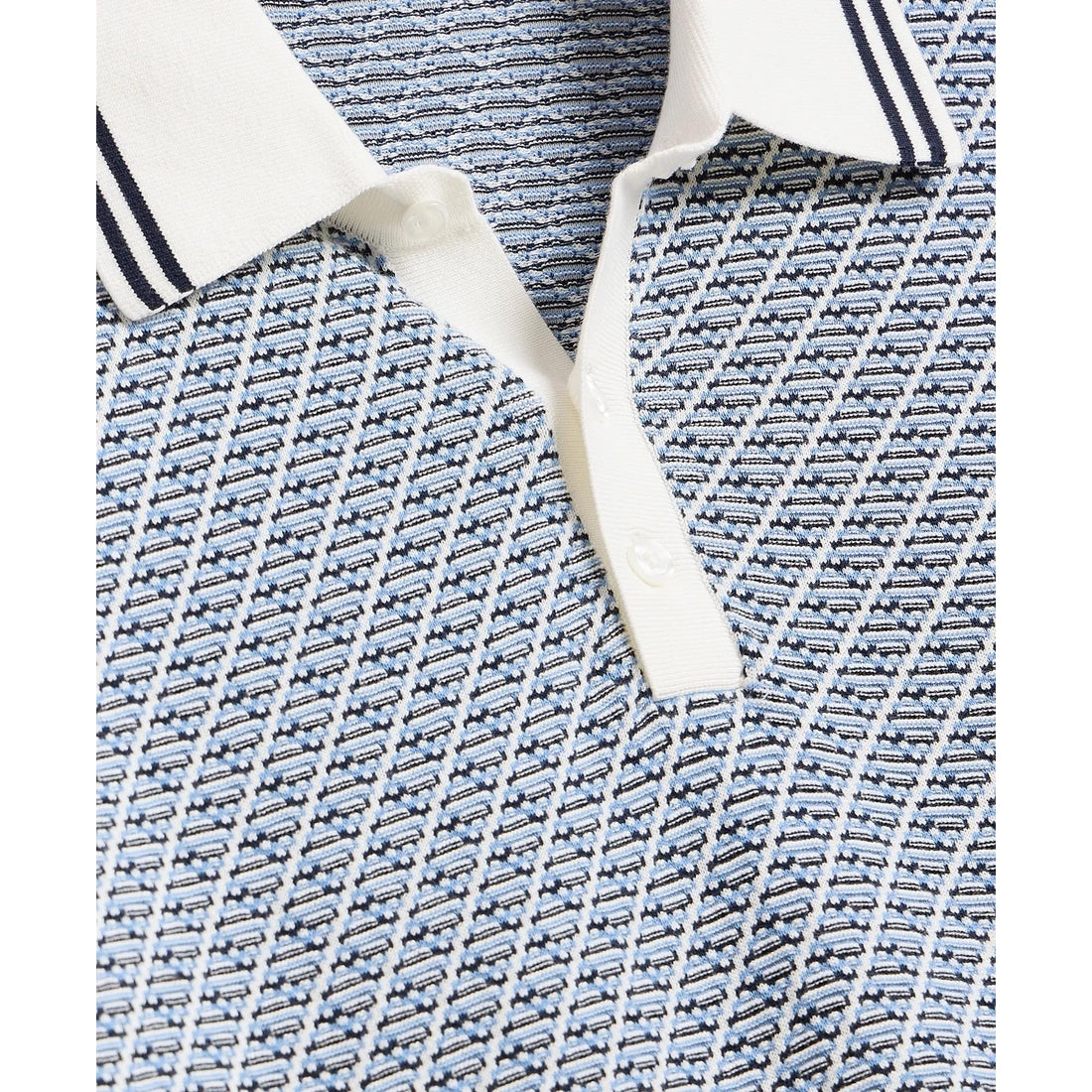 Supima Cotton Diamond Polo Sweater