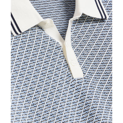 Supima Cotton Diamond Polo Sweater