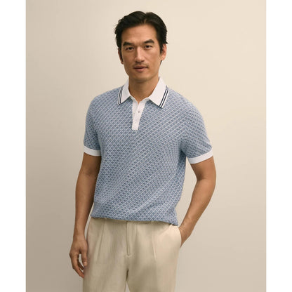 Supima Cotton Diamond Polo Sweater